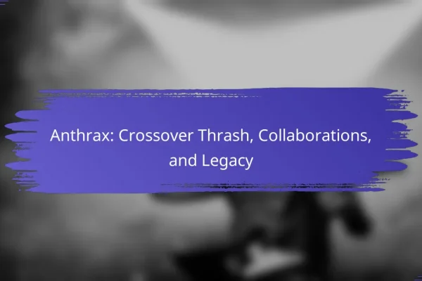 Anthrax: Crossover Thrash, Collaborations, and Legacy