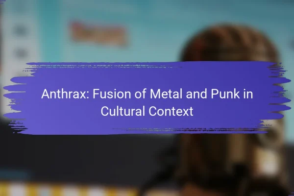 Anthrax: Fusion of Metal and Punk in Cultural Context